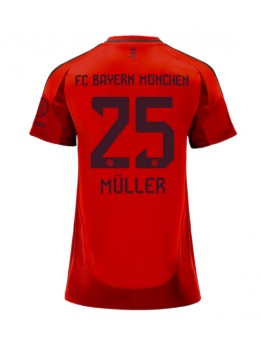 Zenske Futbalové oblečenie Bayern Munich Thomas Muller #25 2024-25 Krátky Rukáv - Domáci